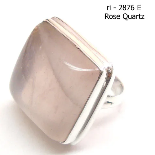 925 sterling silver ethnic design pink rose quartz gemstone rings for women wholesale Indian jewelry  eternity vermeil