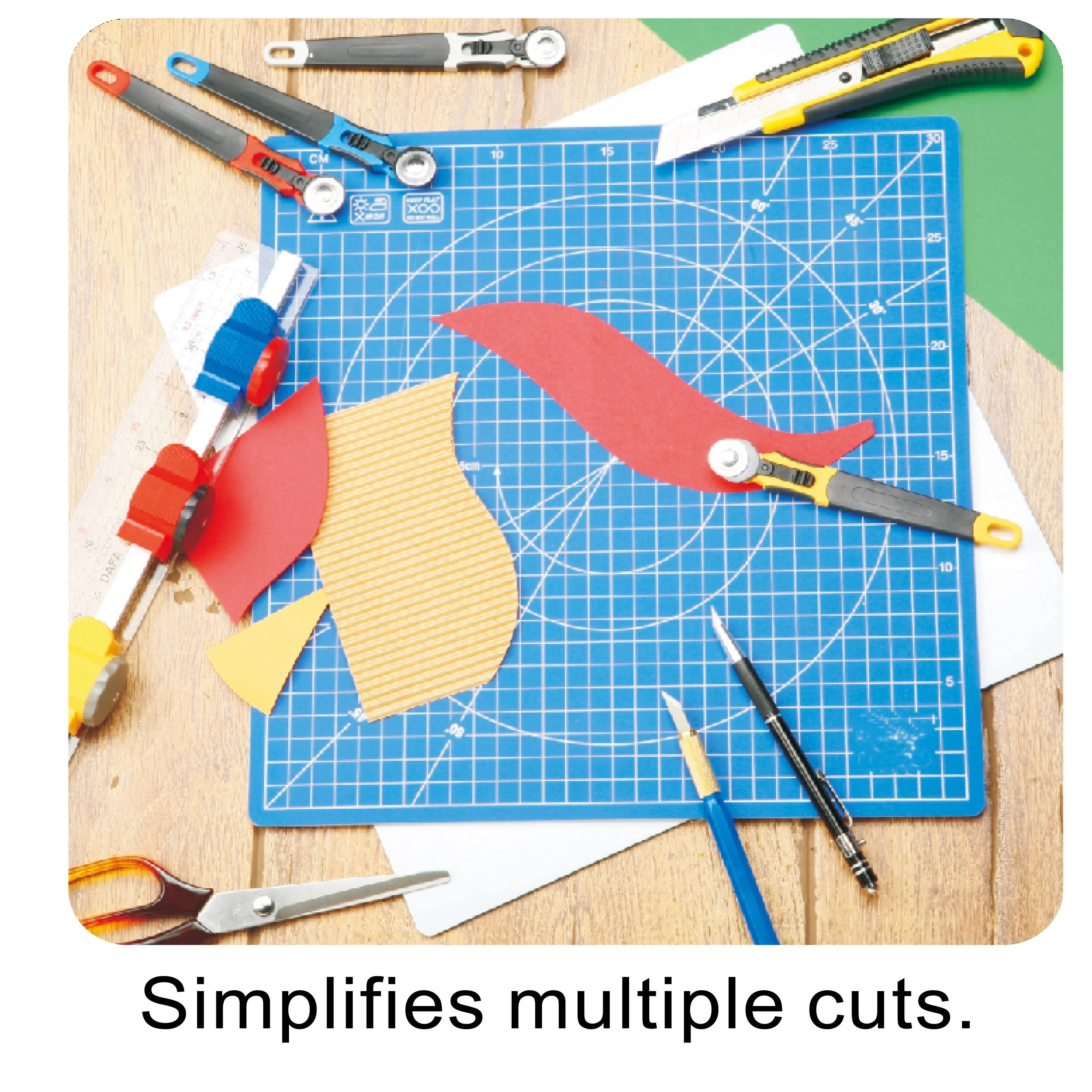 The Best MADE IN TAIWAN 12X12  Easy circle curve cutting, soft bending material, multi-layer mat.Cutting safety Mat