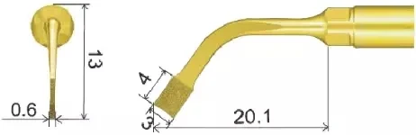 Dental  Ultrasurgery Tip  Tip Compatible with Piezotome