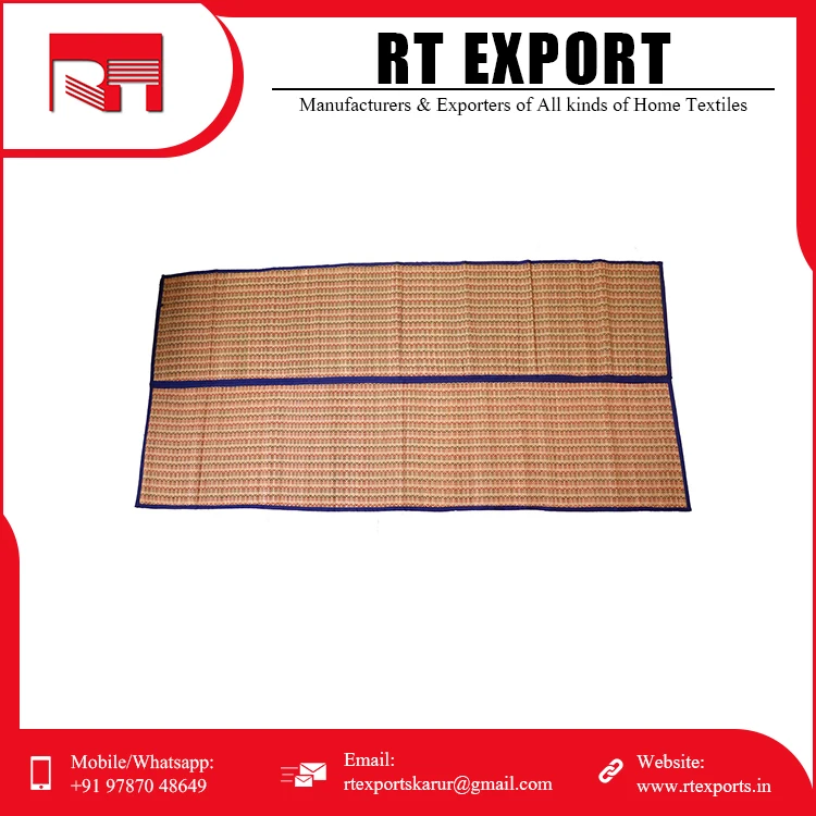 OEM Supply Best Selling New Arrival Foldable Camping Picnic Cotton Straw Beach Mat Indian Exporter