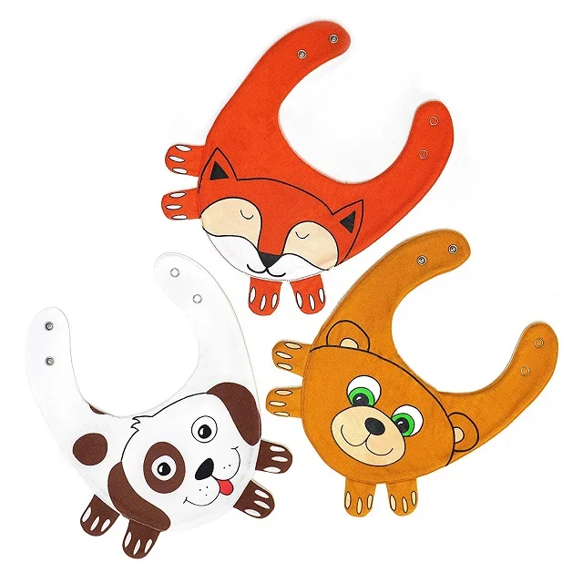 New Design Baby Silicon Bib Personalise Adjustable Sizes Food Grade Silicone Waterproof Cute Silicone Baby Bibs For Eating