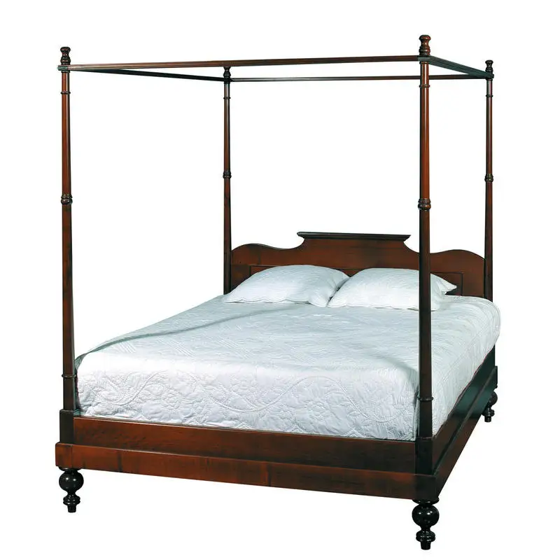 
hand carved antique four poster bed solid teak bed wooden bed 