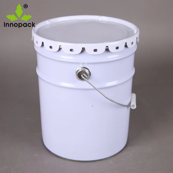 5 gallon steel tin bucket with anti- static rigid disposable pail liners