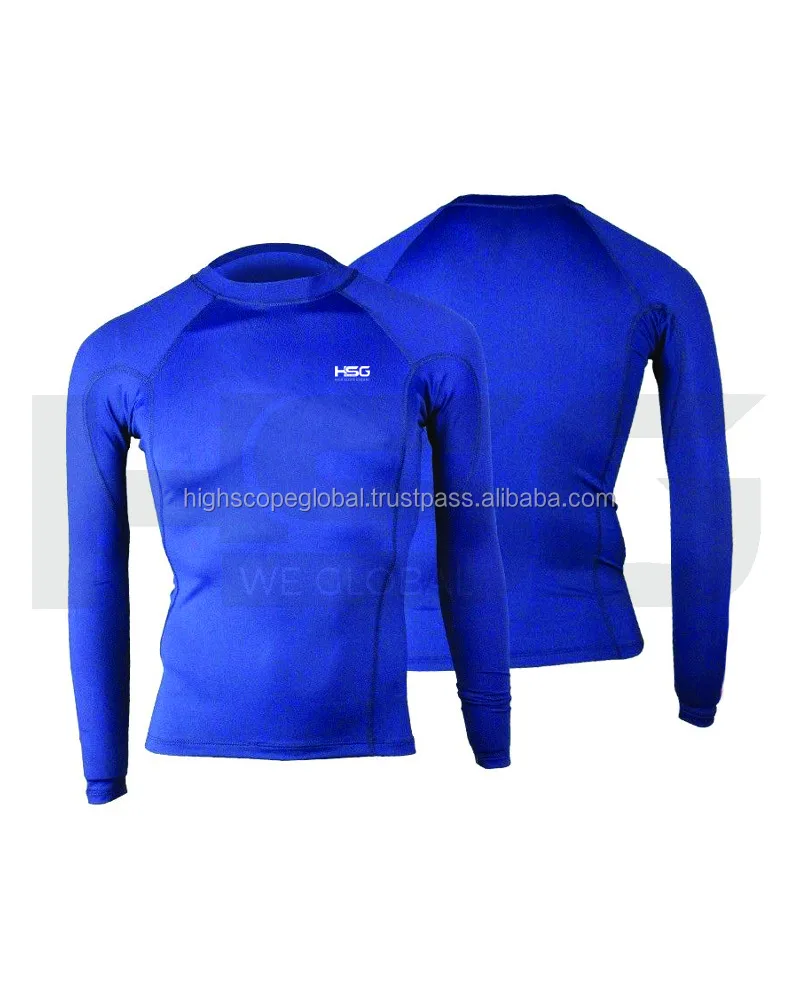 MMA Rash Guards Tops Custom Compression Shirts Long Sleeve Sublimation Shirt RashGuard for Men