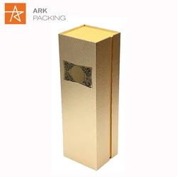 Recycle Custom Cardboard Gift Packaging Folding Box For Wine With EVA Foam