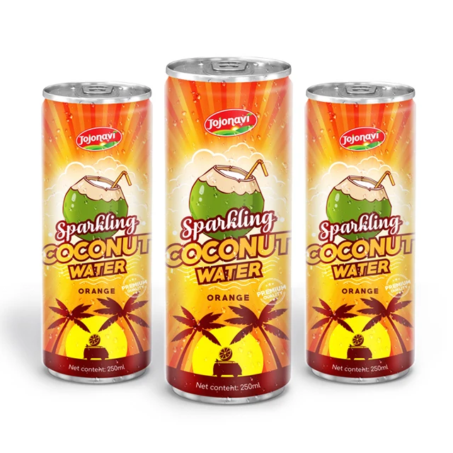 Manufacturer tropical 250ml Canned New Products Sparkling Coconut Flavor Aloe Vera Drink ODM service from Viet nam