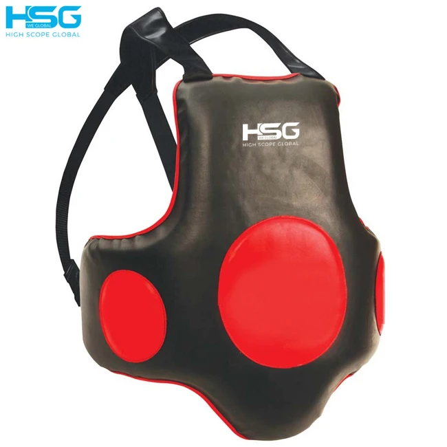 OEM Wholesale Professional Boxing Training Chest Protector Belly Guard Chest Protection Chest Guard MMA Kick Boxing Training PK
