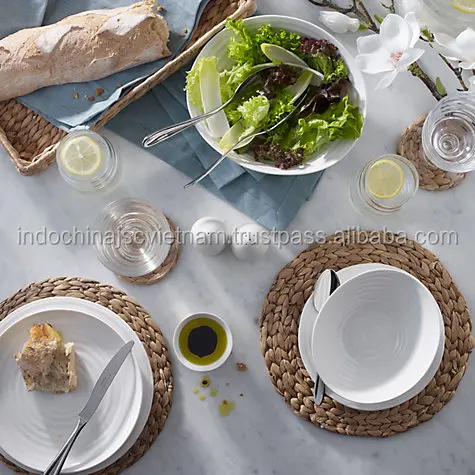 Hand woven straw mat/ natural water hyacinth placemat wholesale