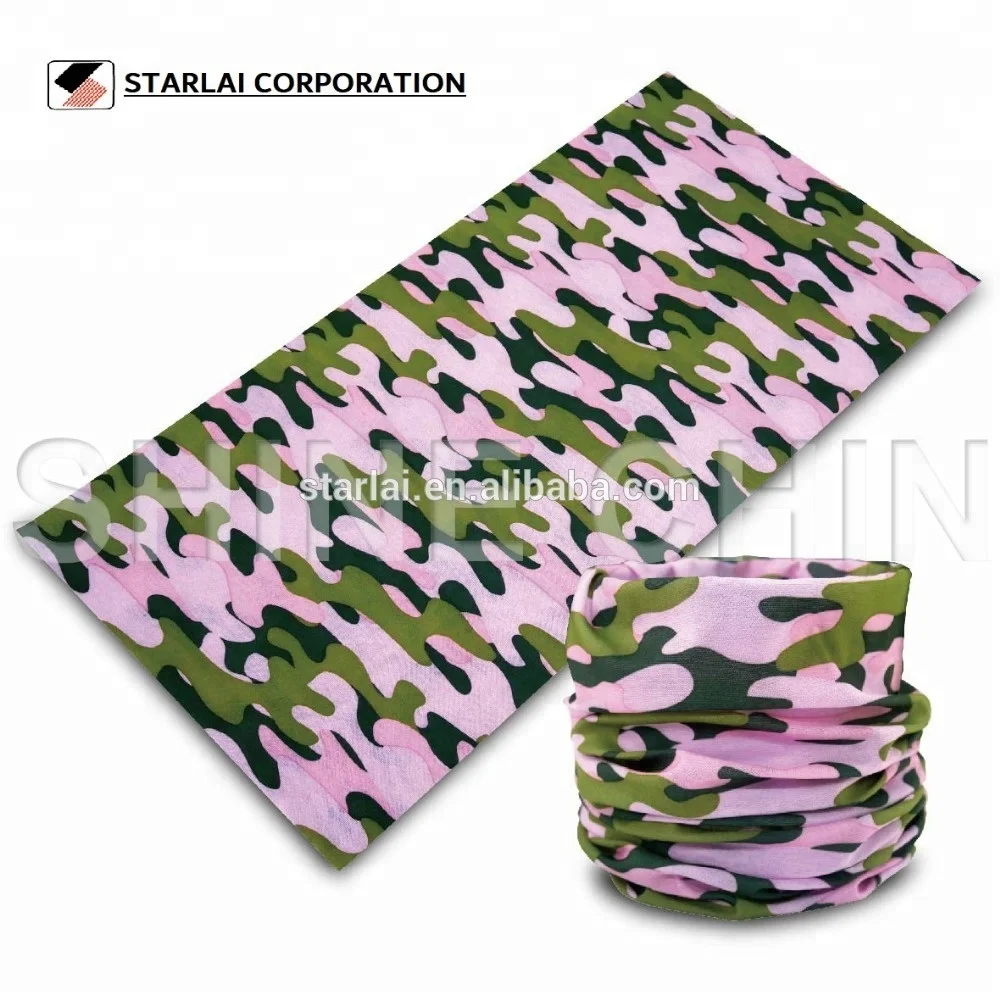Custom Design 100% Polyester Seamless Tube Bandana Multi-Function Outdoor Sport Headwear for Adults European American Style