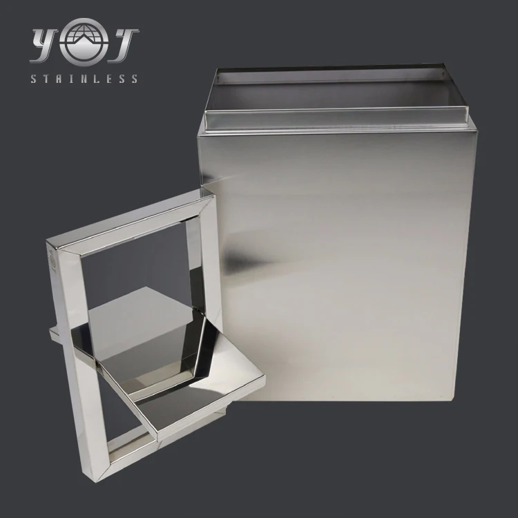 Household Stainless Steel Covers Garbage Trash Bin Stand