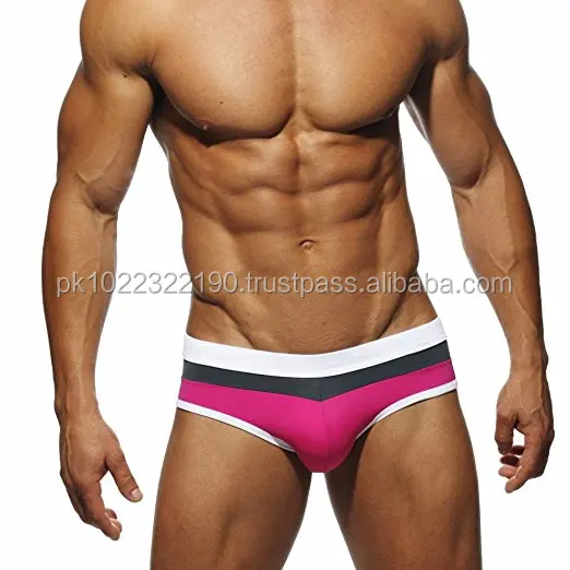 Mens Solid Swimming Shorts Body Bikini Swimsuit Briefs New Hot