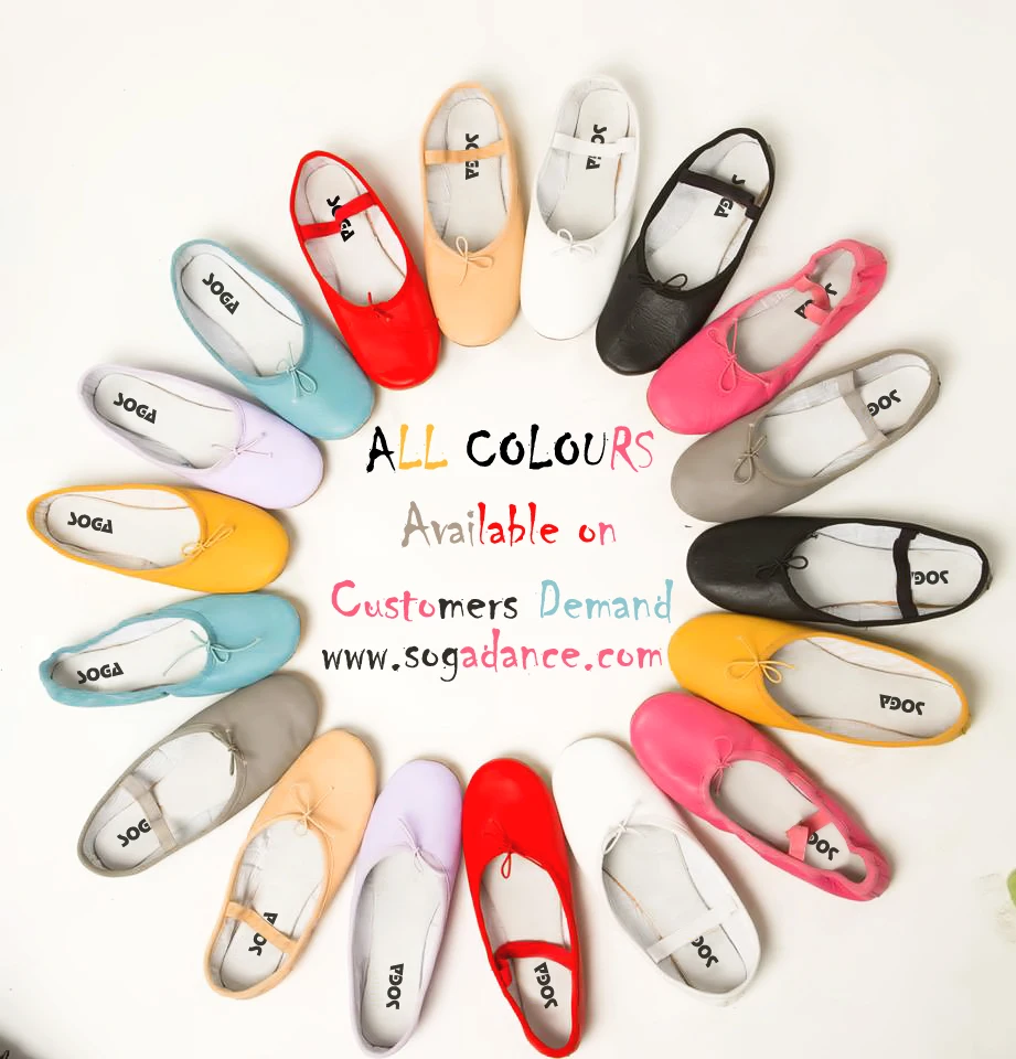 
PROARCH LEATHER BALLET SHOES Girls Split Sole Canvas Ballet Slipper/Ballet Shoe/Yoga Dance Shoe (Kid/Women) 