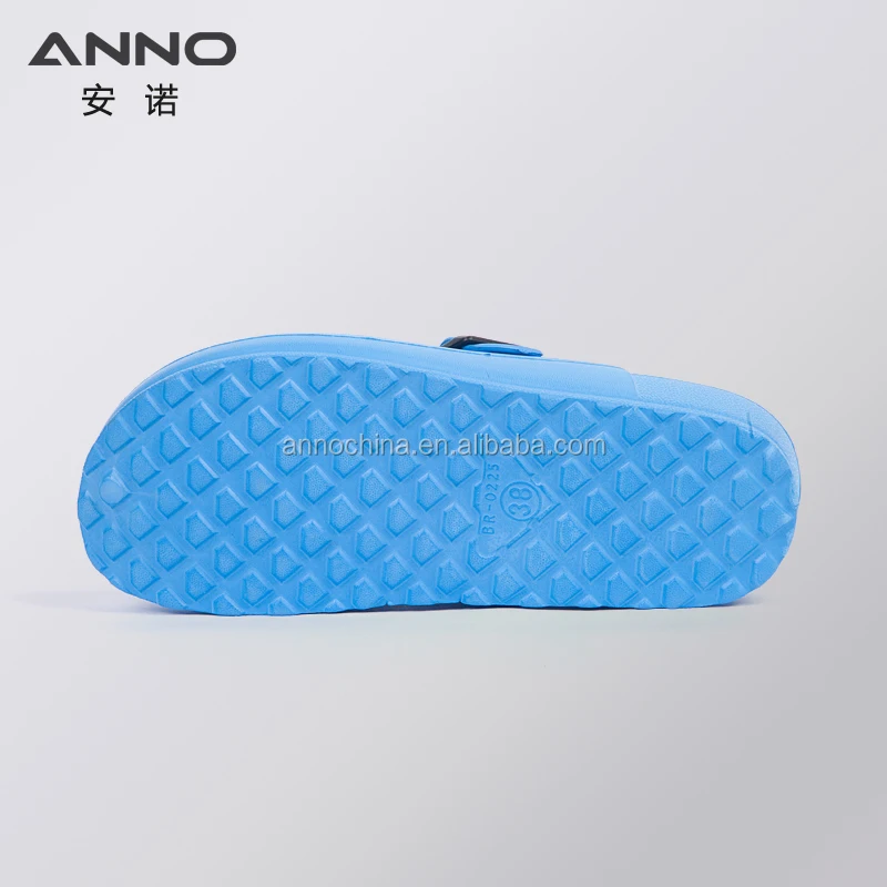ANNO EVA blue lightweight anti slip cleanroom slipper hospital doctor clinic clogs nurse shoes