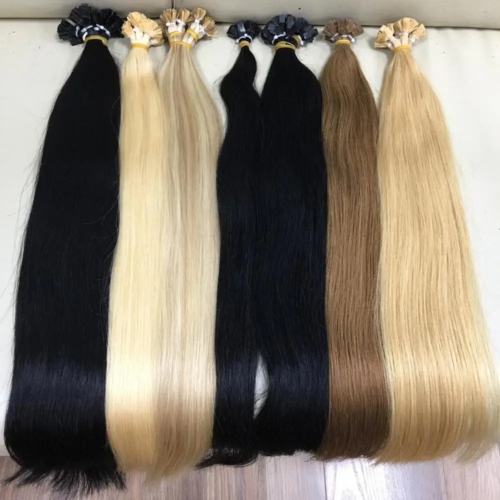 BALAYAGE FLAT TIPS HAIR EXTENSION DOUBLE DRAWN VIETNAMESE HAIR