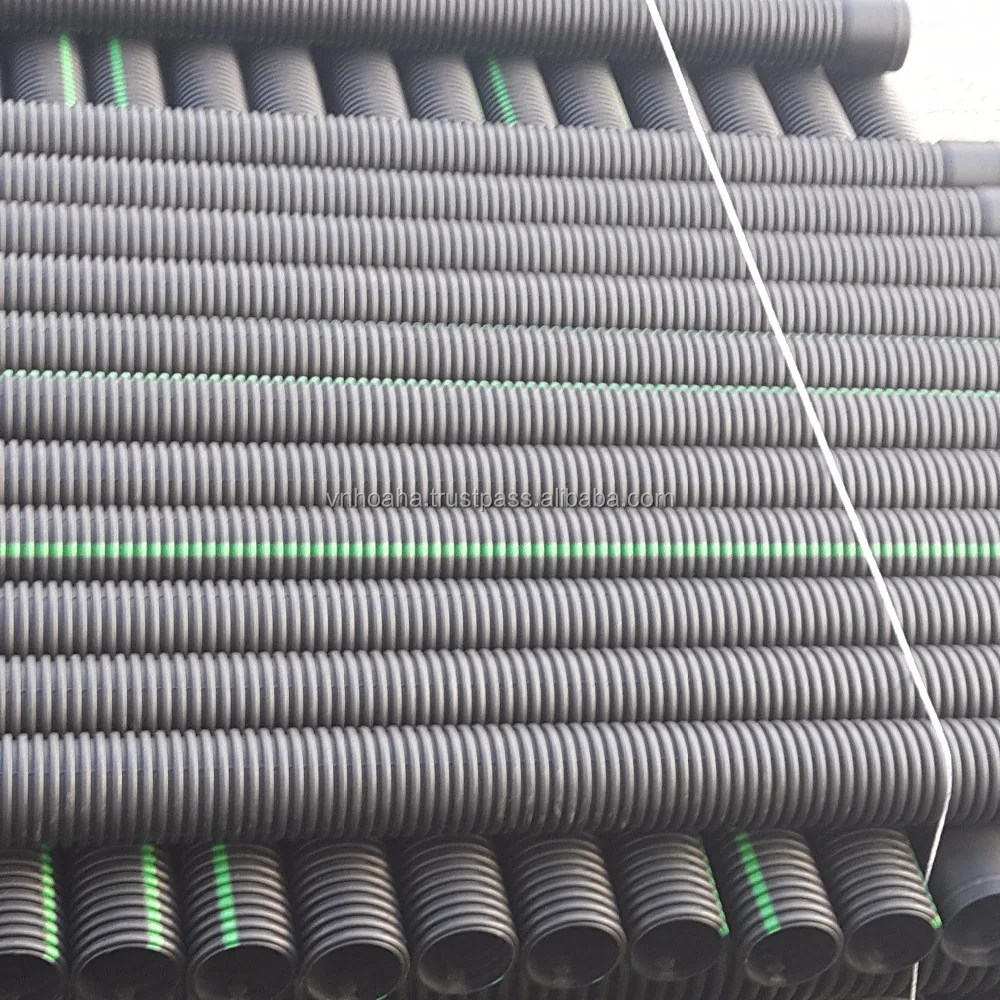 HDPE Double Wall Corrugated Pipe For Construction Industry new