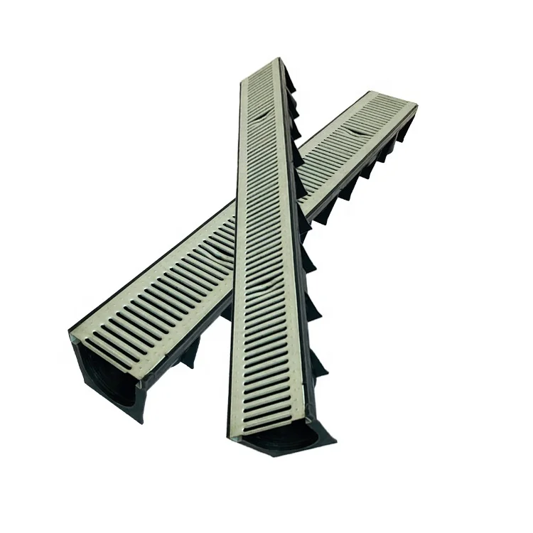 Пластиковый дренажный канал водный