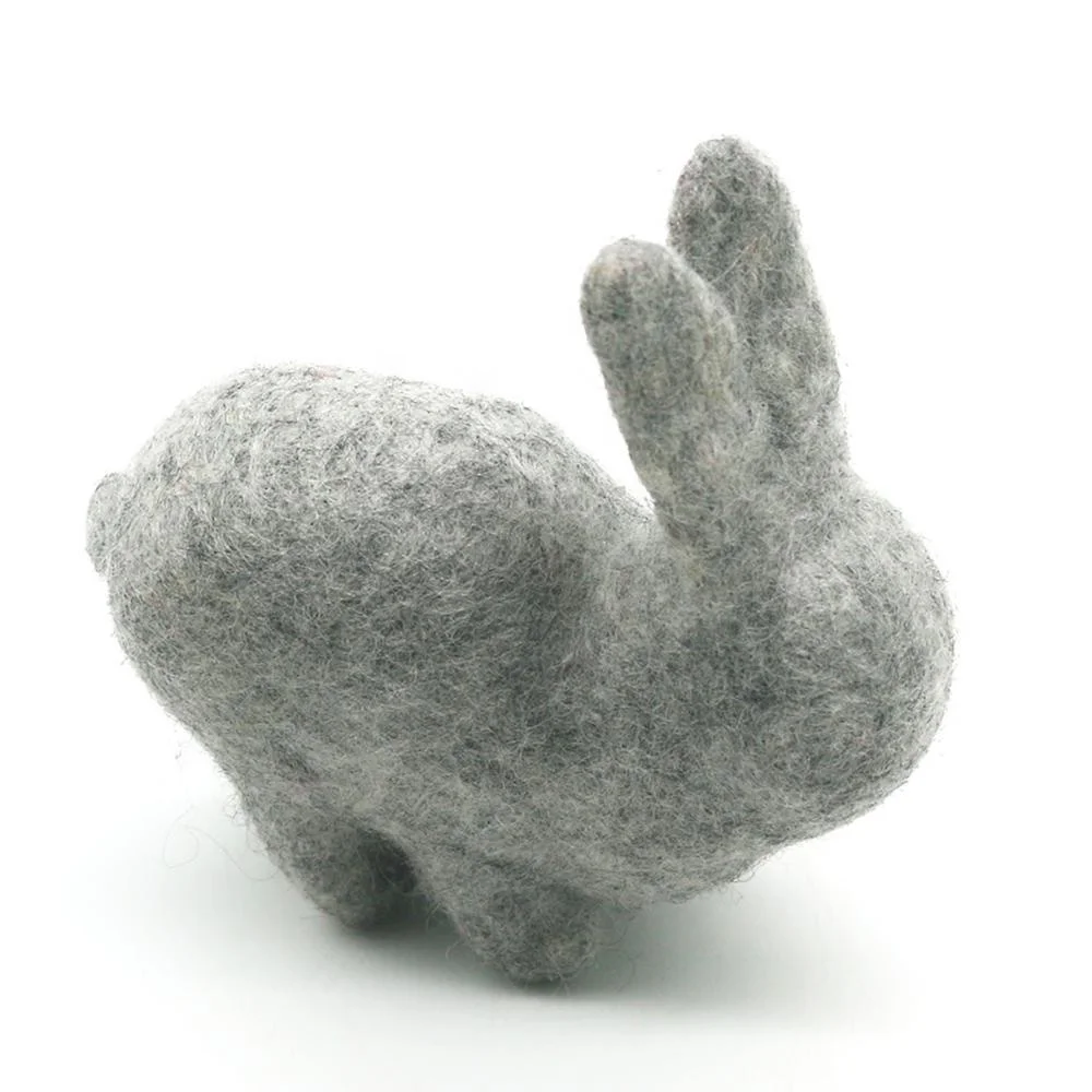 Zealand Wool Hand-felted by Nepalese Women Artisans Educational Stuff Bunny Easter Decorations FYND-021 Blind Rabbit 100% New NP