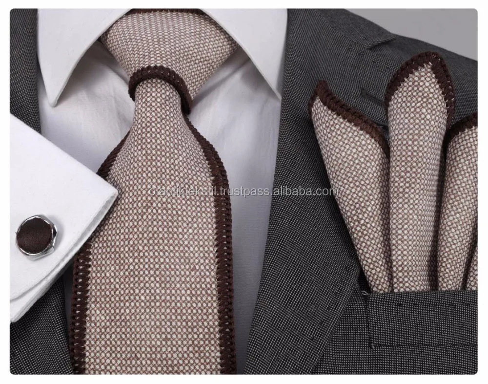 Карманный квадратный галстук и набор запонок