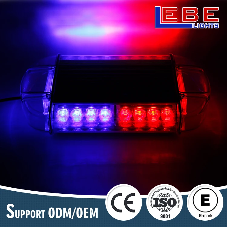Waterproof amber red blue warning led mini lightbar with magnetic mount