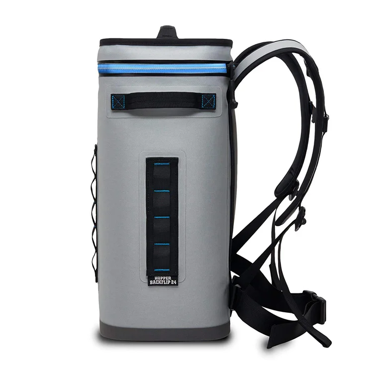 Wholesale Hopper Portable  Waterproof Soft Side 840D TPU Closed Cell Foam 24 Can Cooler Bag Backpack