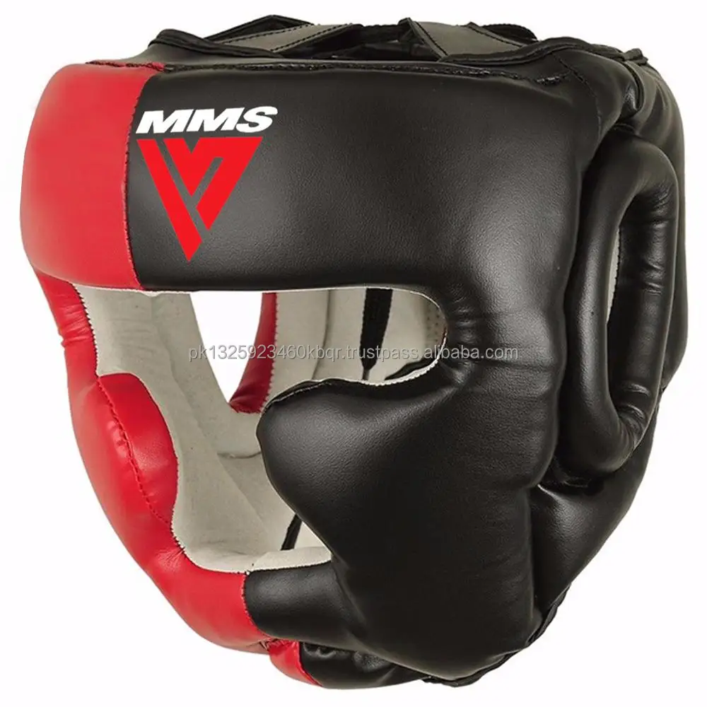 New Good Quality Leather Boxing Head Guard Helmet