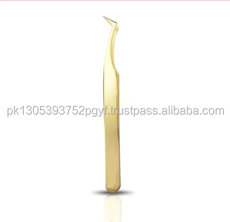 Multicolor quality tweezers 15 degree slightly curved Eyelash Extension Tweezers