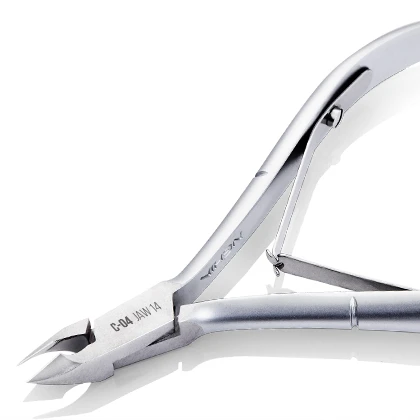 NGHIA Excellent C-04 Stainless Steel Cuticle Nipper Grey Finished Nail Art Supplies Salon Private Label Manicure Usage Box