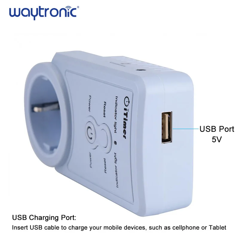 Cellphone GSM SIM Card SMS Remote Control Portable Power Outlet with USB port