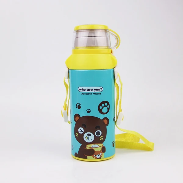 
Stainless steel children insulated kids water bottles with straw and lids 
