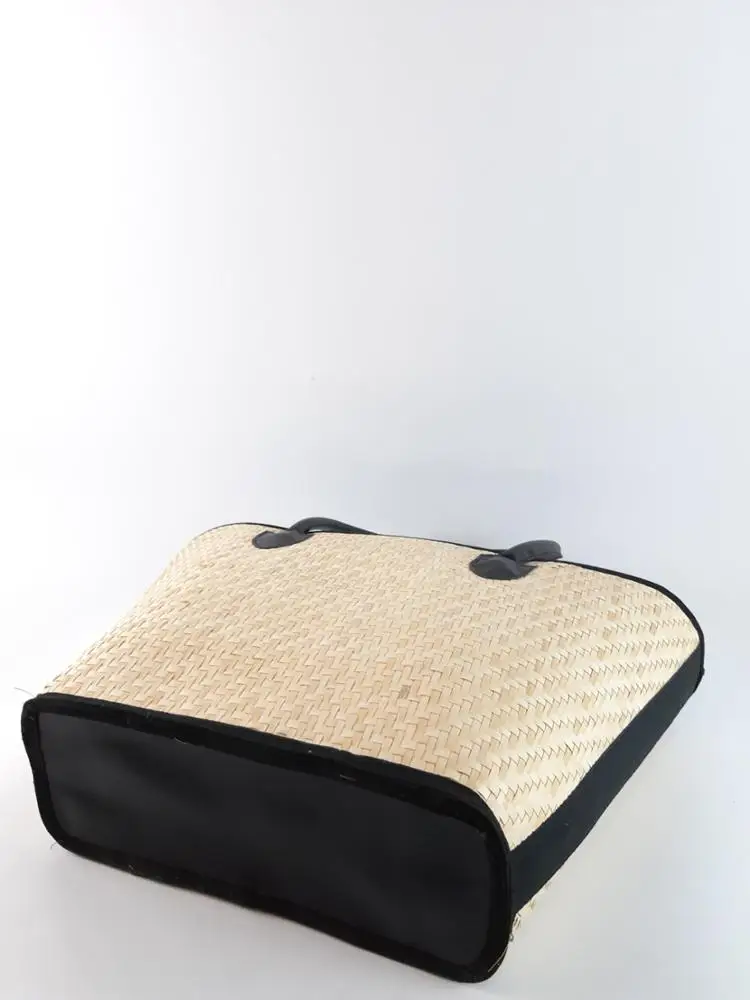 Vintage Bag Leather Fabric Bag For Woman