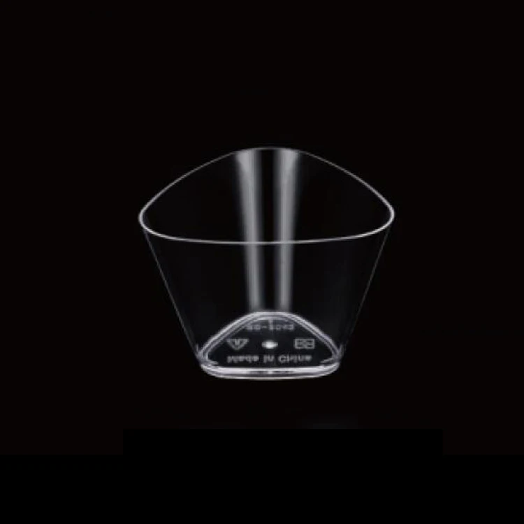 Модные десертные чашки, пластиковые мини-чашки с блестками