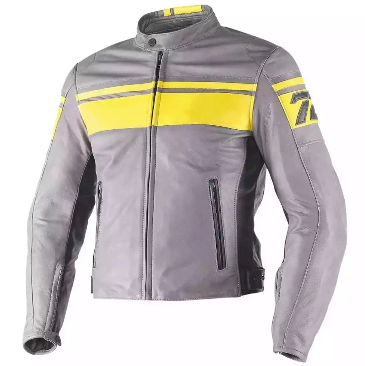 2024 new style black jack 100% Genuine leather motorbike  jacket