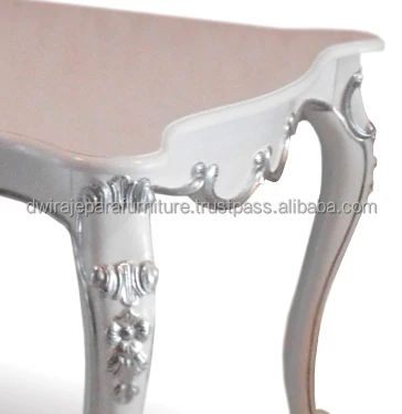 Mahogany Home and Indoor Furniture : Rectangular Dining Table Furniture Carved Baroque Style