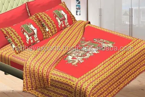 100% cotton bed sheets with matching pillow covers