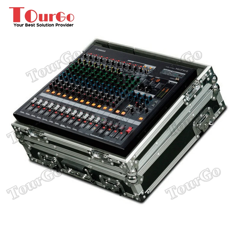 Tourgo Pro Audio DJ 16 Channel Audio Protective Mixer Road Case For PROFX22 Mixing Console