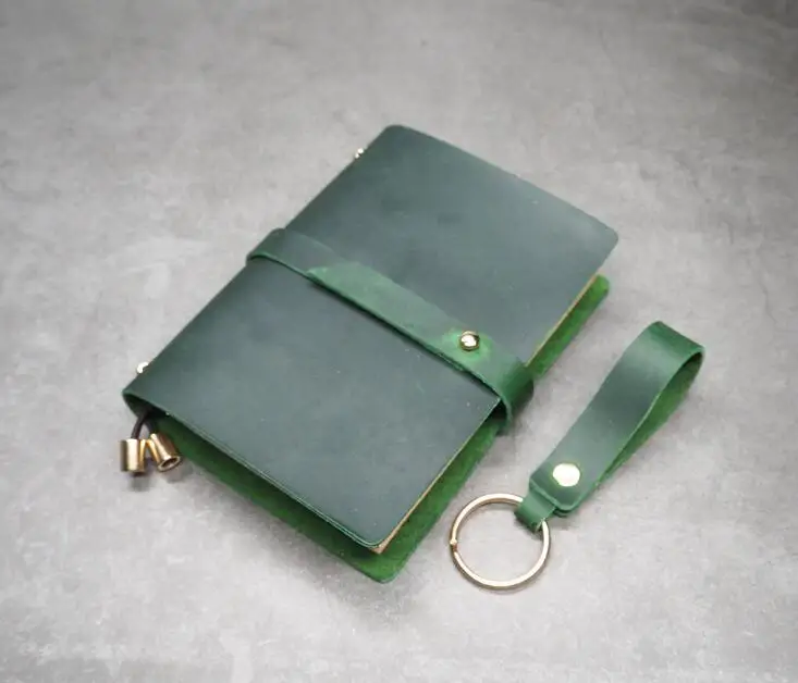 Кожаный чехол Crazy horse для блокнота ручной работы