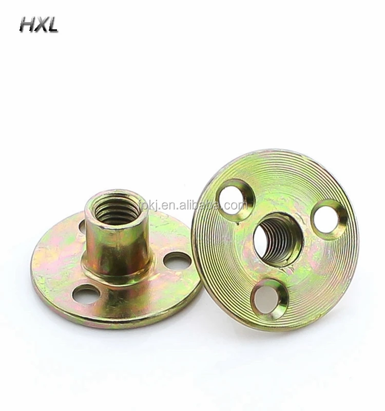 custom made ss316 climbing wall fixing holds nut round/ rectangular base nut T nut