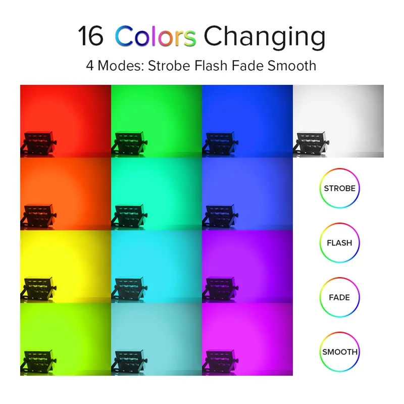 Праздничный Светодиодный прожектор RGB с дистанционным управлением для наружного и внутреннего освещения 50