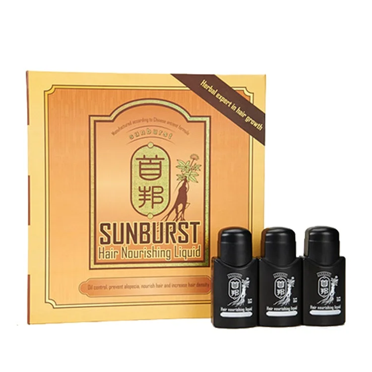 Hair growth product original sunburst hair nourishing liquid 6in1 hair loss treatment product in English & Aracbic