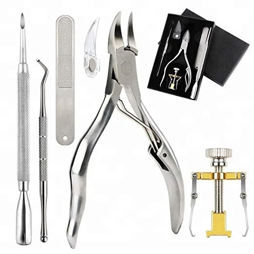 Professional Manicure Set Pedicure Knife Toe Nail Clipper Cuticle Dead Skin Remover Kit Stainless Steel Feet Care Tool Set