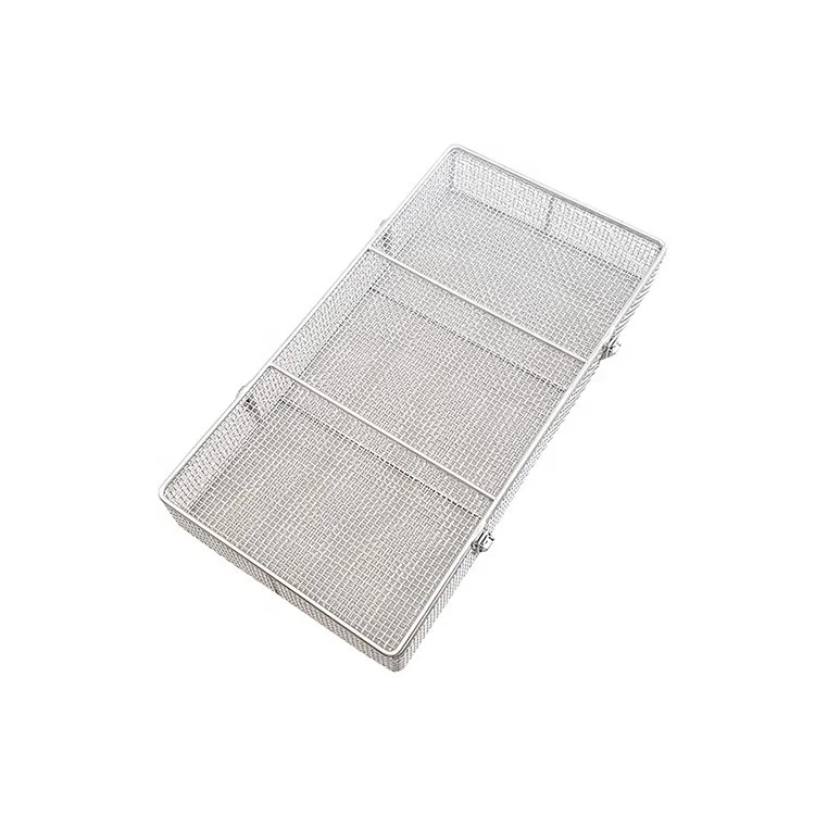 custom permanent stainless steel perforated fine wire mesh kitchen cooking round  basket