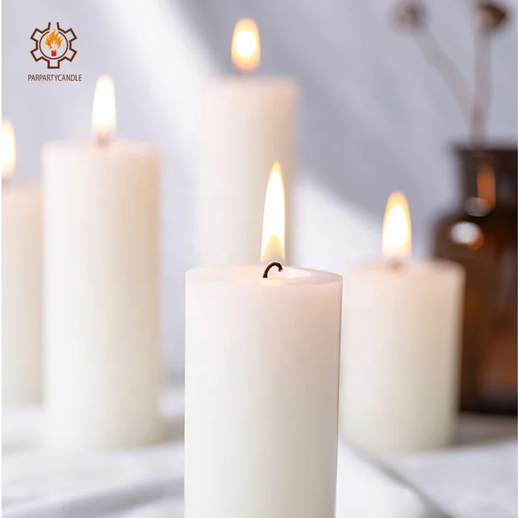 
wholesale high quality Big Size Wax large White Church Pillar Candles 