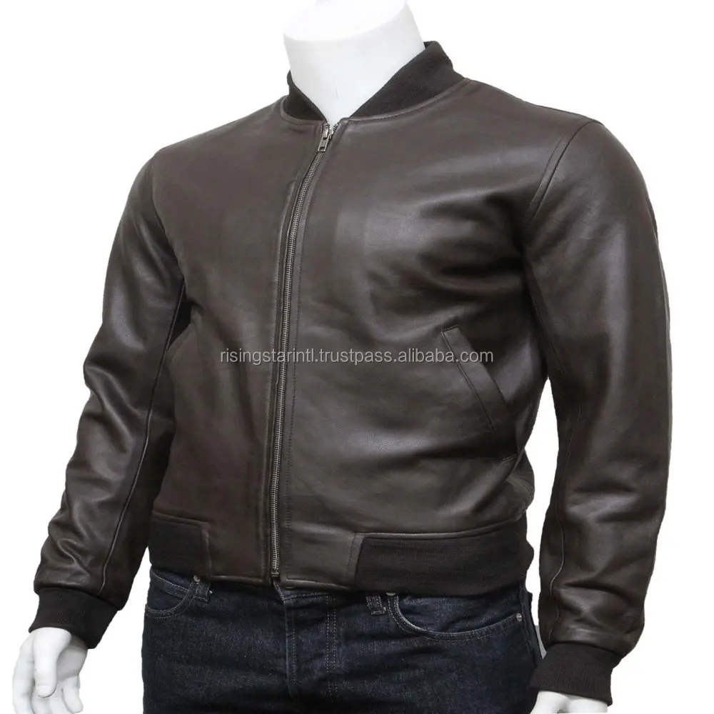 New Fashion Men leather bomber jackets