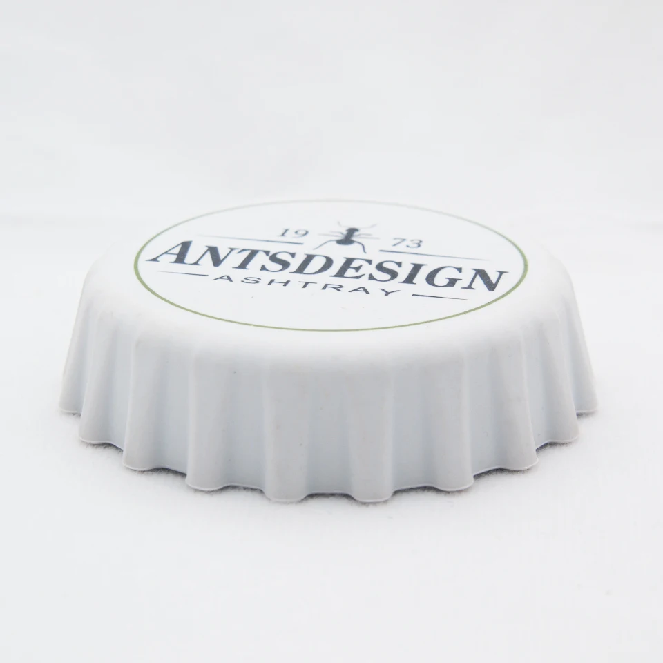 Новинка силиконовая пепельница в форме крышки белого пива