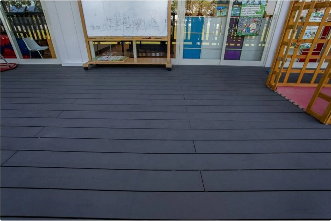 Outdoor Garden Terrace Engineered Wooden Floor Tile WPC Wood Plastic Decking Flooring Composite decking