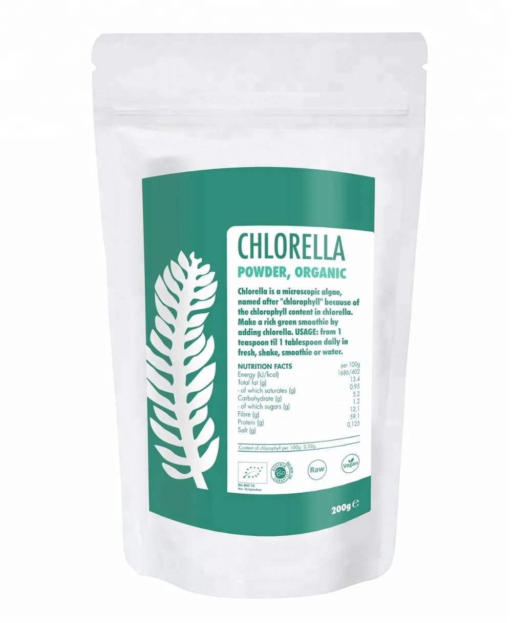 Raw Chlorella Powder Vegan And Gluten Free Certified Organic | Private Label | Bulk