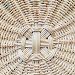 Round rattan furniture ottoman chair for home decoration