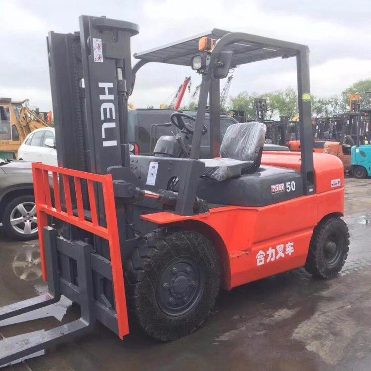 Хорошая производительность б/у вертолета 5 тонный дизельный вилочный погрузчик