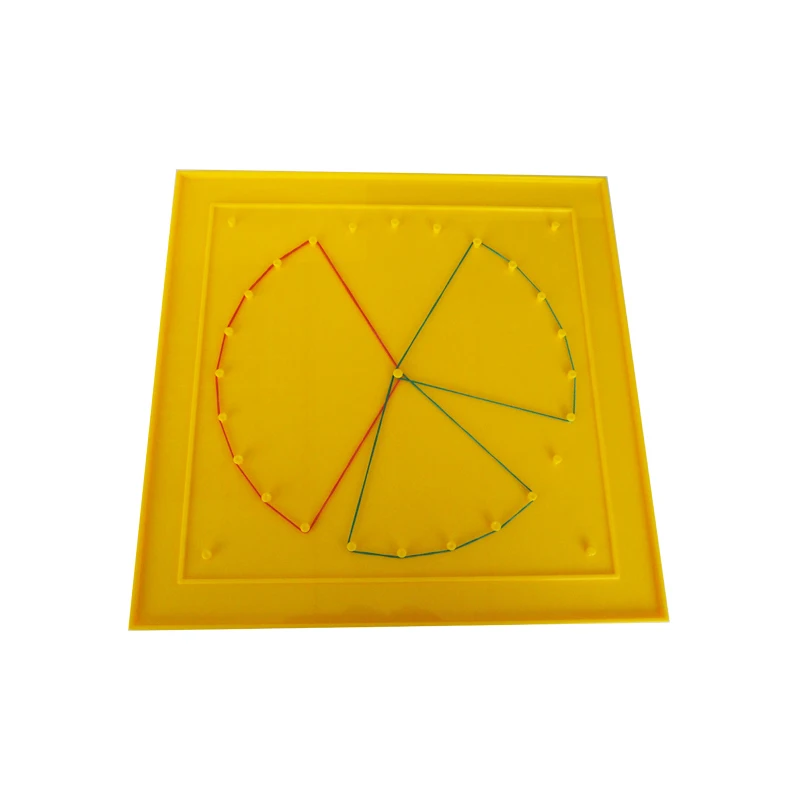 27cm Square Geoboard Plastic Geometric Board Preschool Toy