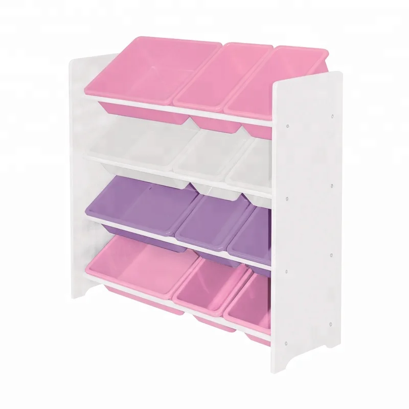 Деревянная полка для хранения игрушек Toffy & Friends, пластиковые корзины, органайзер для игрушек